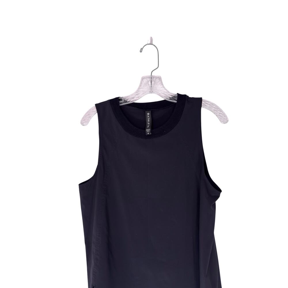 Athleta Black‎ Zephyr Refined Tank Top Workout Gym Sleeveless Basic Medium - Picture 4 of 9